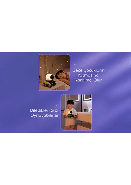 Tavşan Figürlü Dönen Işıklı Müzikli Gece Lambası Çocuk Odası Dekoru modelleri