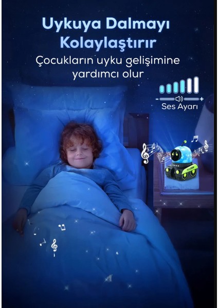 Tavşan Figürlü Dönen Işıklı Müzikli Gece Lambası Çocuk Odası Dekoru fırsatları