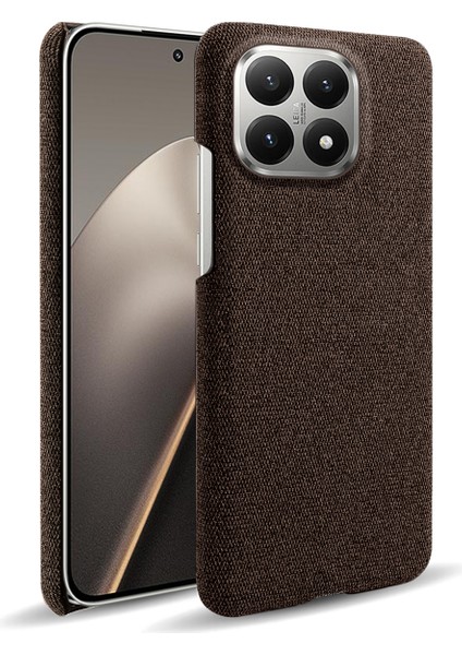 Xiaomi 15T Telefon Kılıfı Kumaş Dokulu Çizilmez Koruyucu Pc Arka Kapağı (Yurt Dışından)