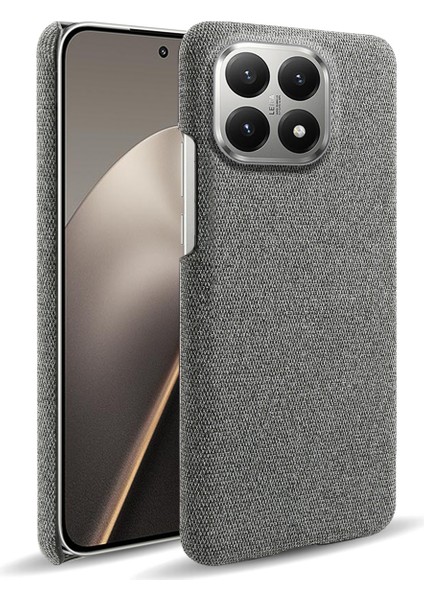 Xiaomi 15T Telefon Kılıfı Kumaş Dokulu Çizilmez Koruyucu Pc Arka Kapağı (Yurt Dışından)