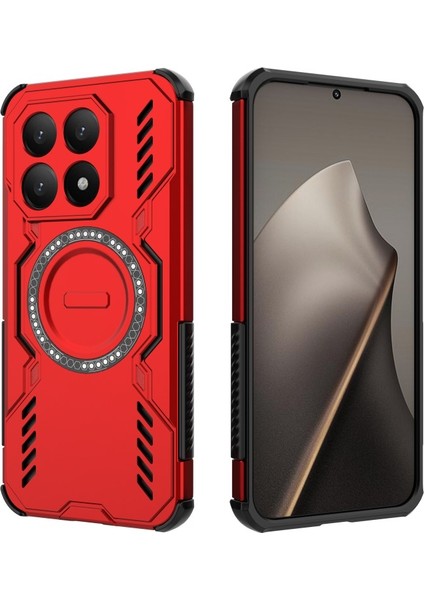 Xiaomi 15T Manyetik Kılıf Pc Tpu Telefon Kılıfı 2 Adet Temperli Cam Filmi ile (Yurt Dışından) modelleri