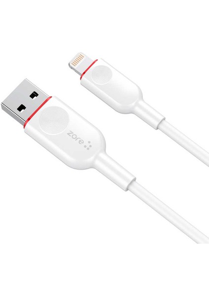 Beyaz Zcl-02 Lightning USB Kablo