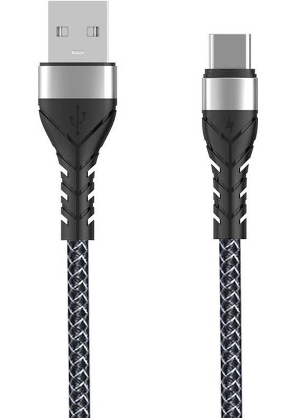 Siyah Bax Type - C USB Kablo 1m