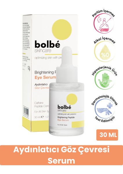 Göz Altı Torbalanma ve Koyu Halka Karşıtı, Kafein İçeren Göz Çevresi Serumu - 30 ml