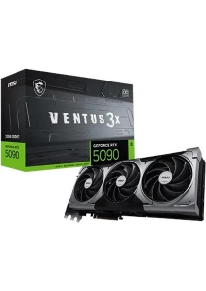 Msı Rtx 5090 32G Ventus 3x Oc G5090-32V3C 512 Bit Gddr7 32 GB Ekran Kartı Outlet