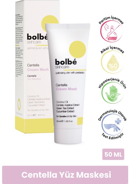 Hassas Ciltler İçin Yatıştırıcı, Bariyer Destekleyici,Nem Maskesi - 50 ml