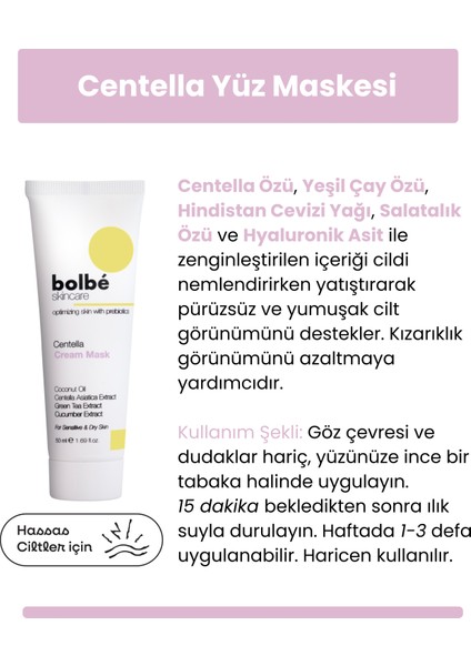 Hassas Ciltler İçin Yatıştırıcı, Bariyer Destekleyici,Nem Maskesi - 50 ml modelleri