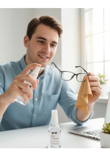 10 Adet Gözlük ve Ekran Temizleme Seti, 50 ml 10 Adet Sprey ve 10 Adet A Kalite Mikrofiber Bez fırsatları