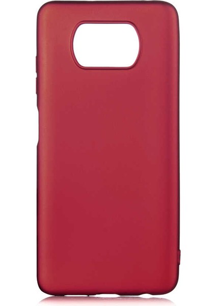 Xiaomi Poco X3 Kılıf Akre Premier Silikon Kapak-Mürdüm