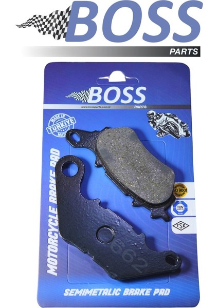 YAMAHA YZF R25 2015-2022 ARKA FREN BALATASI BSP-662 X-MAX 250 300