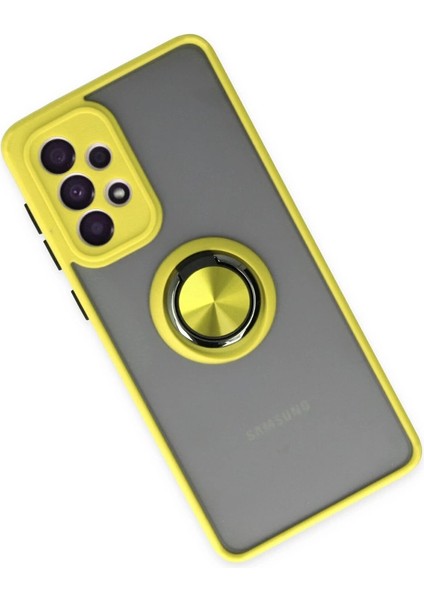 Samsung Galaxy A33 5g Kılıf Montreal Yüzüklü Silikon Kapak - Sarı fiyatları
