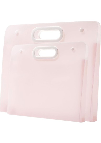 2 Adet Plastik Sanat Portföyü Klasörü Sanat Saklama Kutusu Elmas Boyama, Öğrenci Çizim Kutusu, Çocuk Sanat Eserleri Pembe (Yurt Dışından)