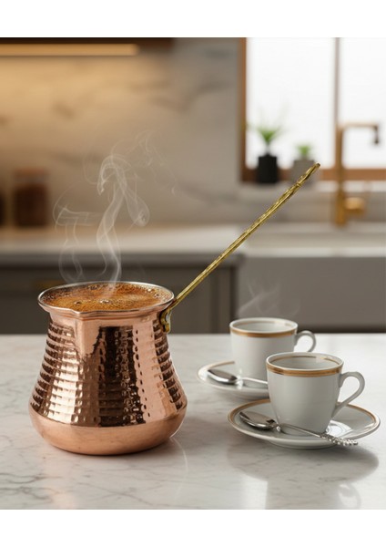 Bakır Cezve & Sütlük