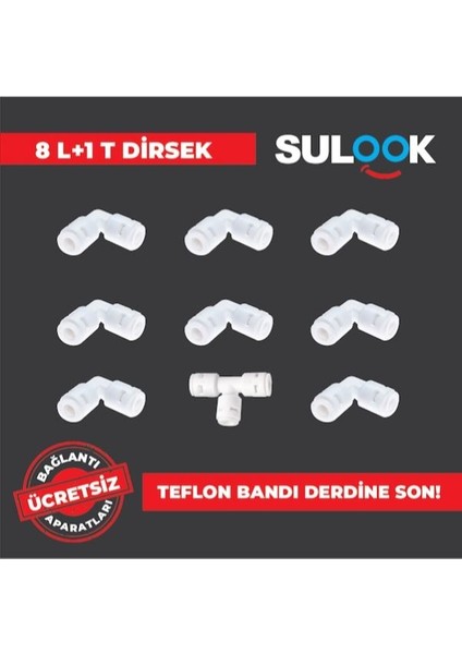 Inlıne Sistem Su Arıtma Cihazı 4'lü Filtre Seti(Quick Bağlantılı)