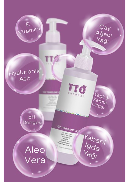 Yüz Temizleme Jeli 200 ml Normal, Akneli, Rozalı Ciltlerde (Çay Ağacı Yağı / Tea Tree Oıl) modelleri