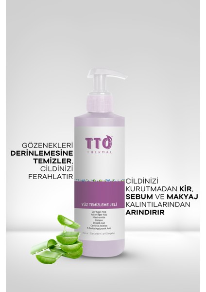 Yüz Temizleme Jeli 200 ml Normal, Akneli, Rozalı Ciltlerde (Çay Ağacı Yağı / Tea Tree Oıl) fırsatları
