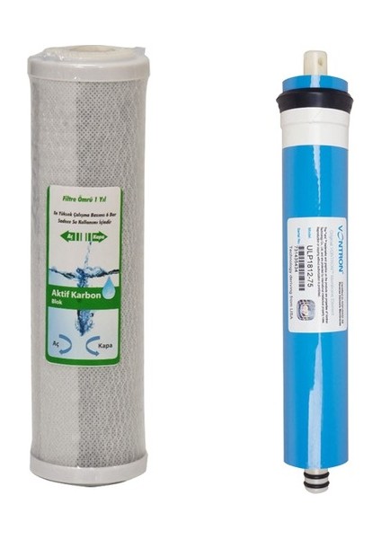 Su Arıtma Blok Aktif Karbon ve Membran Filtresi fiyatları