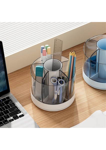 360 Derece Dönebilen Kalemlik, Masa Için 6 Yuvalı Kalemlik, Ofis Malzemeleri ve Ev Ofisi Için Masa Düzenleyicileri (Yurt Dışından) modelleri