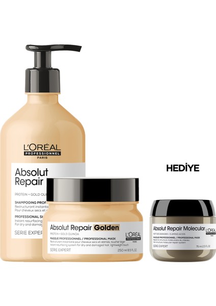 Serie Expert Absolut Repair Yıpranmış Saçlar İçin Onarıcı Saç Bakım Seti indirimleri