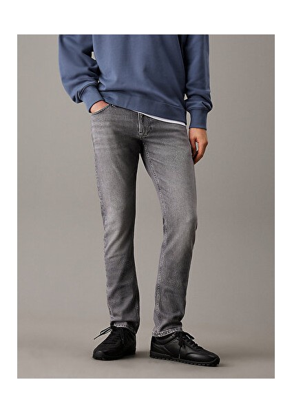Erkek Gri Slim Jean