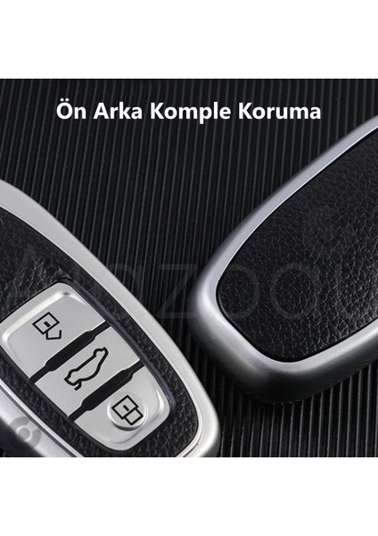 Audi A1 A3 A4 A5 A6 A7 A8 Q3 Q5 Q7 S4 S5 S6 S7 S8 R8 Tt Deri Görünüm Tpu Anahtar Kılıfı fırsatları
