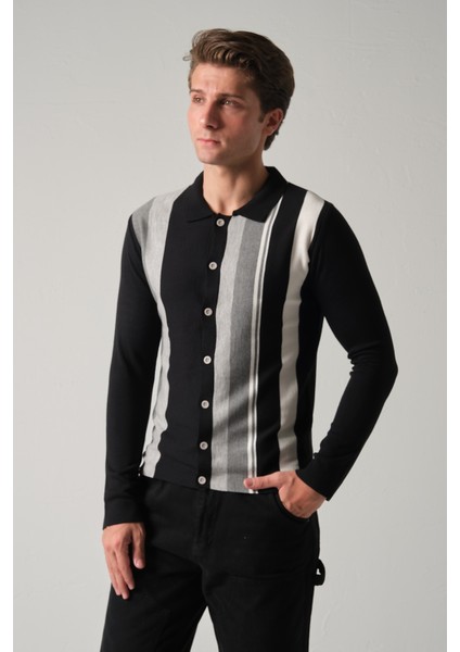 Erkek Triko Çizgili Gömlek fırsatları