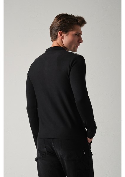 Erkek Triko Çizgili Gömlek