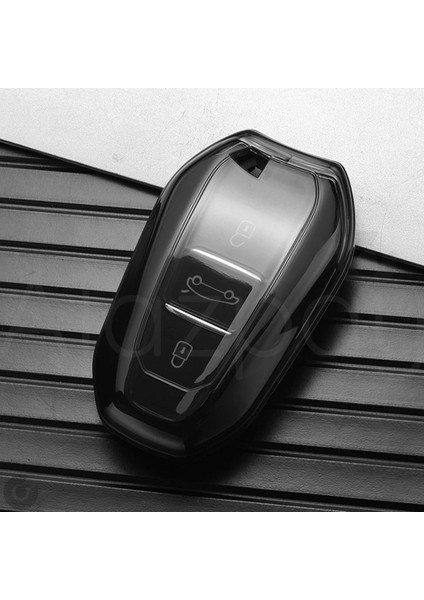 Peugeot 208 308 508 3008 5008 & Opel & Citroen & Toyota & Ds Şeffaf Tpu Anahtar Kılıfı (Sustasız)