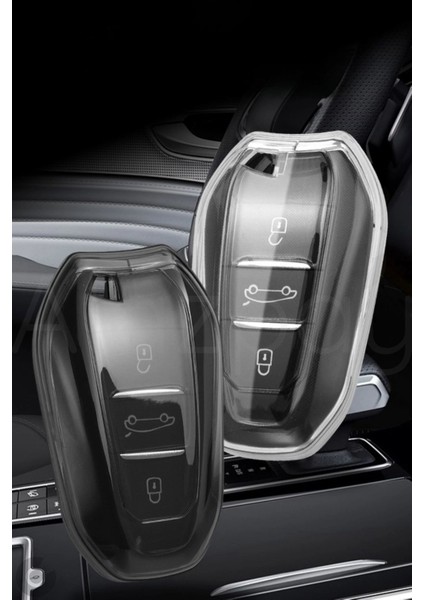 Peugeot 208 308 508 3008 5008 & Opel & Citroen & Toyota & Ds Şeffaf Tpu Anahtar Kılıfı (Sustasız) fırsatları