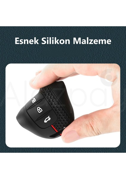 Renault Megane 4 Clio 5 Kadjar Captur Koleos Sustalı Silikon Desenli Anahtar Kılıfı modelleri