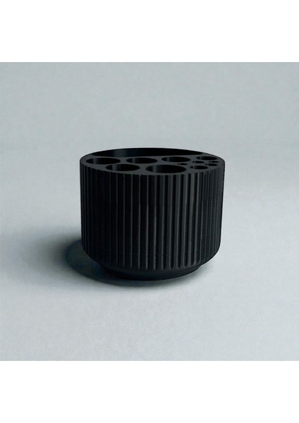 360 Derece Döner Hazneli Makyaj Organizeri - Fırçalık ve Disk Pamukluk Seti indirimleri