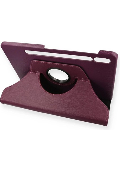 Samsung Galaxy T860 Tab S6 10.5 Kılıf 360 Tablet Deri Kılıf - Mürdüm