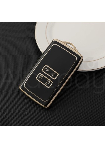 Renault Clio 5 Megane E-Tech Austral Koleos Kadjar Captur Zoe Gold Kenar Tpu Anahtar Kılıfı