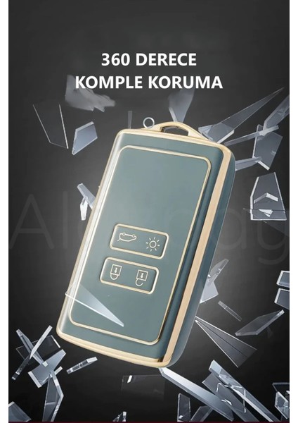 Renault Clio 5 Megane E-Tech Austral Koleos Kadjar Captur Zoe Gold Kenar Tpu Anahtar Kılıfı fırsatları