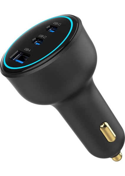 XC4054 138W Qc 3.0 Pd Fast Hızlı Çift Usb-C / Type-C Usb-A 3 Çıkışlı Araç Içi Çakmaklık Şarj Aleti fiyatları