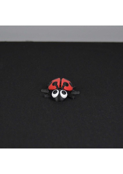 3D Hareketli Eklemli Uğur Böceği Küçük Dekoratif Figür ve Süs