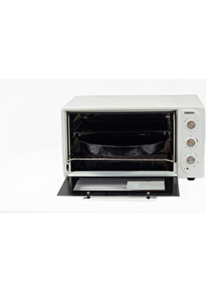 Midi Fırın Turbo Pişirme Özelliği ile 50 Lt Modern Beyaz Tasarım
