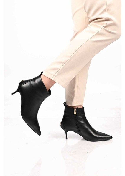 Bağcıksız Fermuarlı Neolit Taban Hakiki Deri Ince Topuklu Bot 337-2308 Kadın Bot modelleri