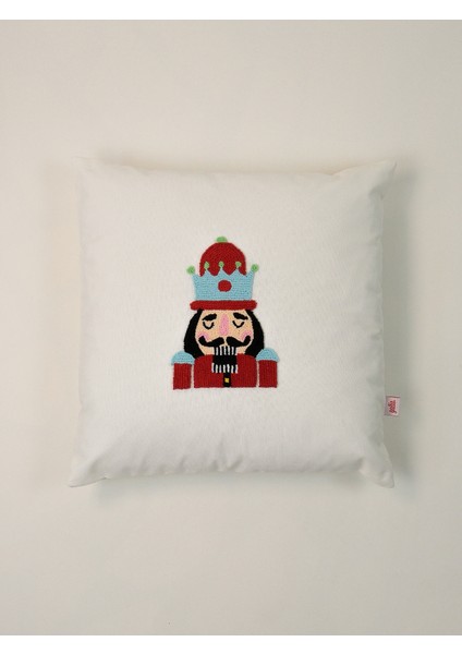 Nutcracks - Yılbaşı Serisi Kurşun Asker Noel Yeni Yıl Punch Kırlent Yastık Kılıfı