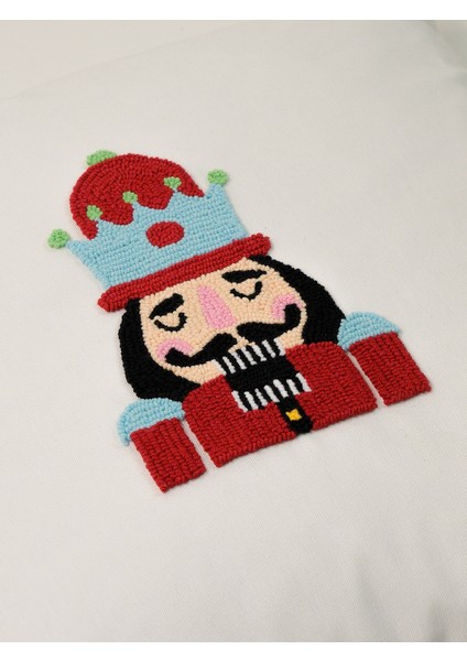 Nutcracks - Yılbaşı Serisi Kurşun Asker Noel Yeni Yıl Punch Kırlent Yastık Kılıfı modelleri