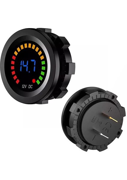 IC-230E 6-18 Volt Voltmetre Pano Tipi Akü Göstergeli 28 mm