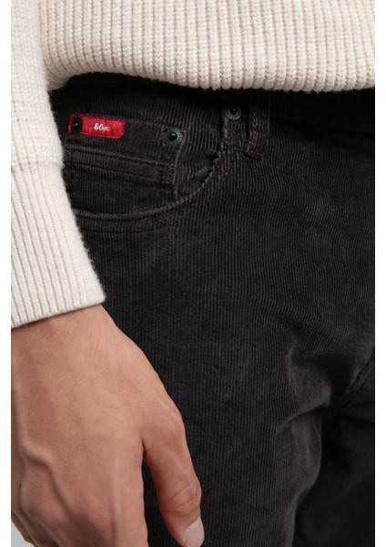 Ricky Yüksek Bel Düz Kesim Düz Paça Gri Erkek Pantolon fırsatları