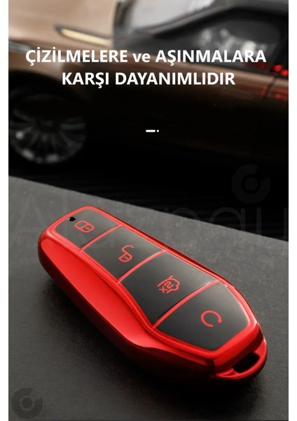 Byd Atto 3 Seal U Anahtar Parlak Tpu Anahtar Kılıfı