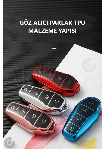 Byd Atto 3 Seal U Anahtar Parlak Tpu Anahtar Kılıfı