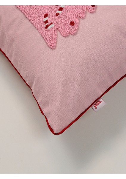 Pink Tree - Yılbaşı Serisi Pembe Çam Ağacı Noel Punch Kırlent Yastık Kılıfı modelleri