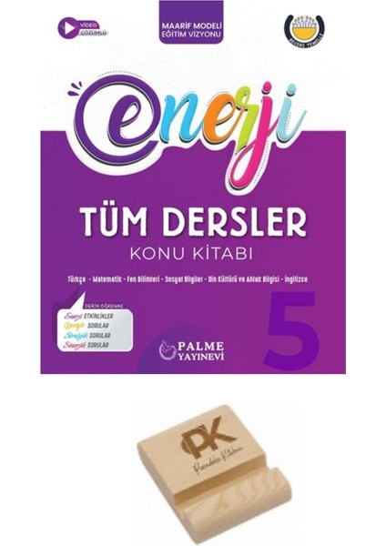 Palme 5. Sınıf Enerji Maarif Tüm Dersler (Matematik Fen Türkçe Sosyal Din Ingilizce) Konu Kitabı