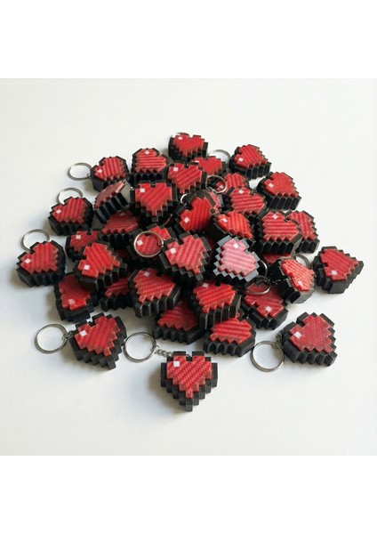 Pixel Kalp Tasarımlı Mekanik Blue Switch Clicker Anahtarlık (1 Adet) fiyatları