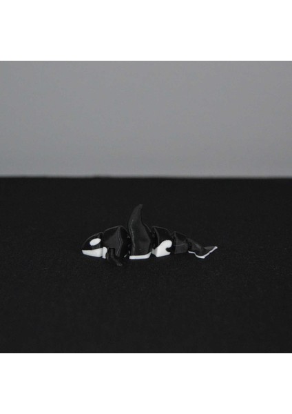 3D Hareketli Eklemli Orka Balina Küçük Dekoratif Figür ve Süs modelleri