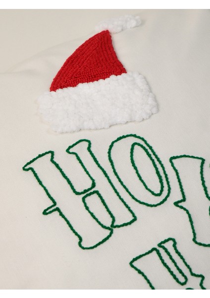 Hoho Cap - Yeni Yıl Serisi Noel Mesajlı Şapka Yılbaşı Punch Kırlent Yastık Kılıfı fırsatları