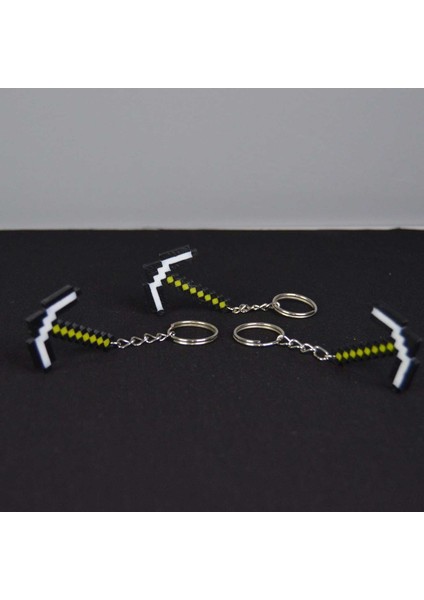 3D Minecraft Kazma Model Çanta Süsü ve Anahtarlık